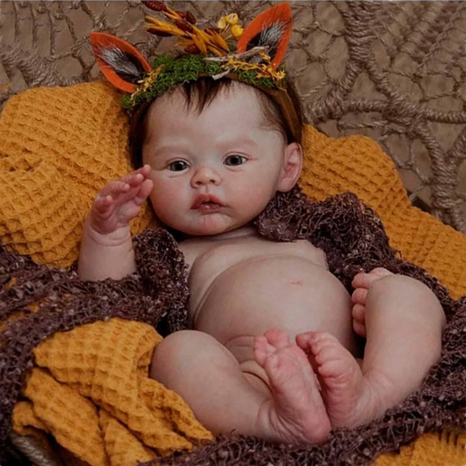 Кукла Реборн Девочка 49 см Ручной работы Моющаяся Реалистичная, фото №1