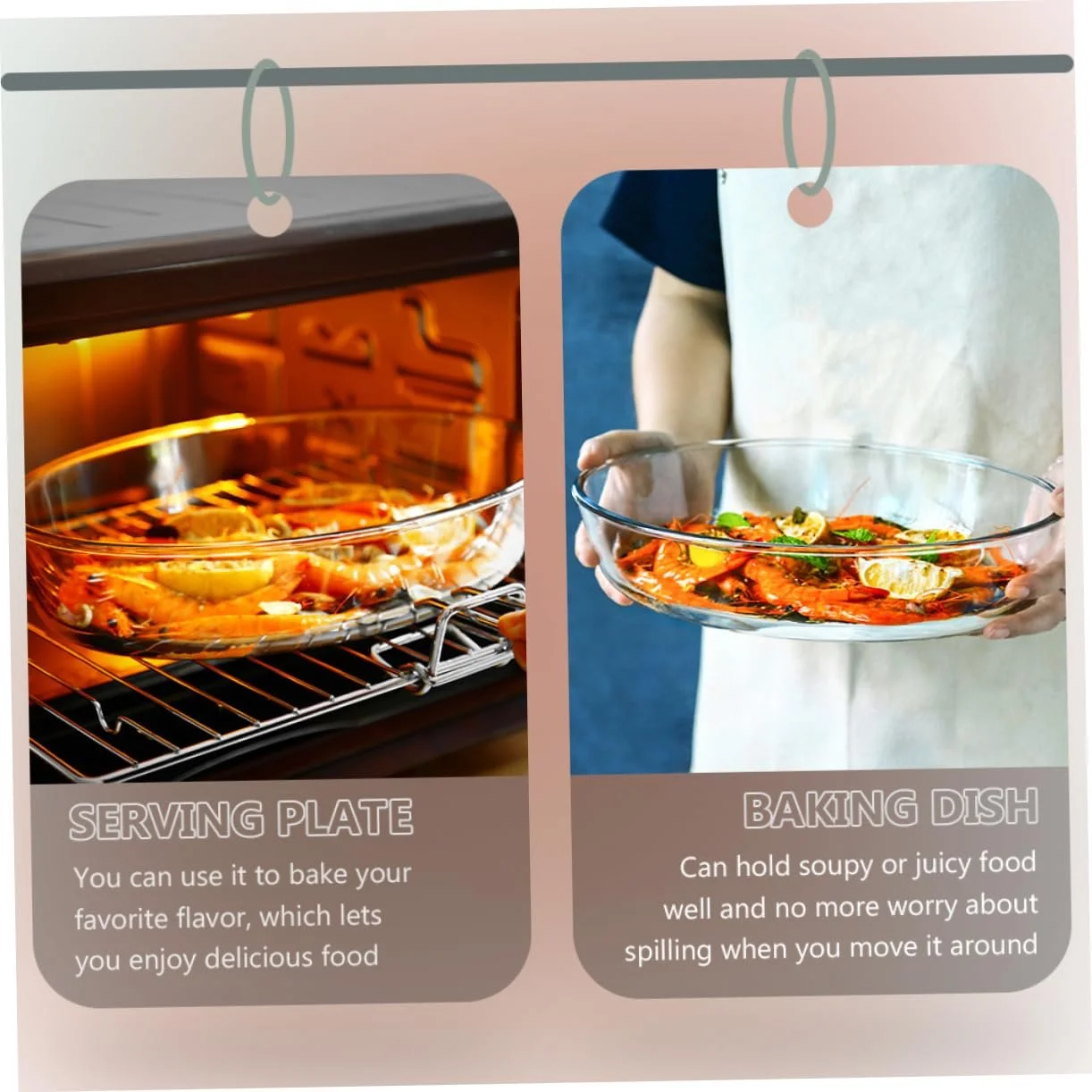 Форма для запікання Sosoport скляна овальна 2400 мл, фото №3