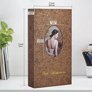 Фотоальбом RECUTMS 4x6, 300 фотографий, ретро, кожаная обложка, овальное окно, бронзово-желтый цена на synthetic.ua - Фото 1 Фотоальбом RECUTMS 4x6, 300 фотографий, ретро, кожаная обложка, овальное окно, бронзово-желтый synthetic.ua - Фото 1