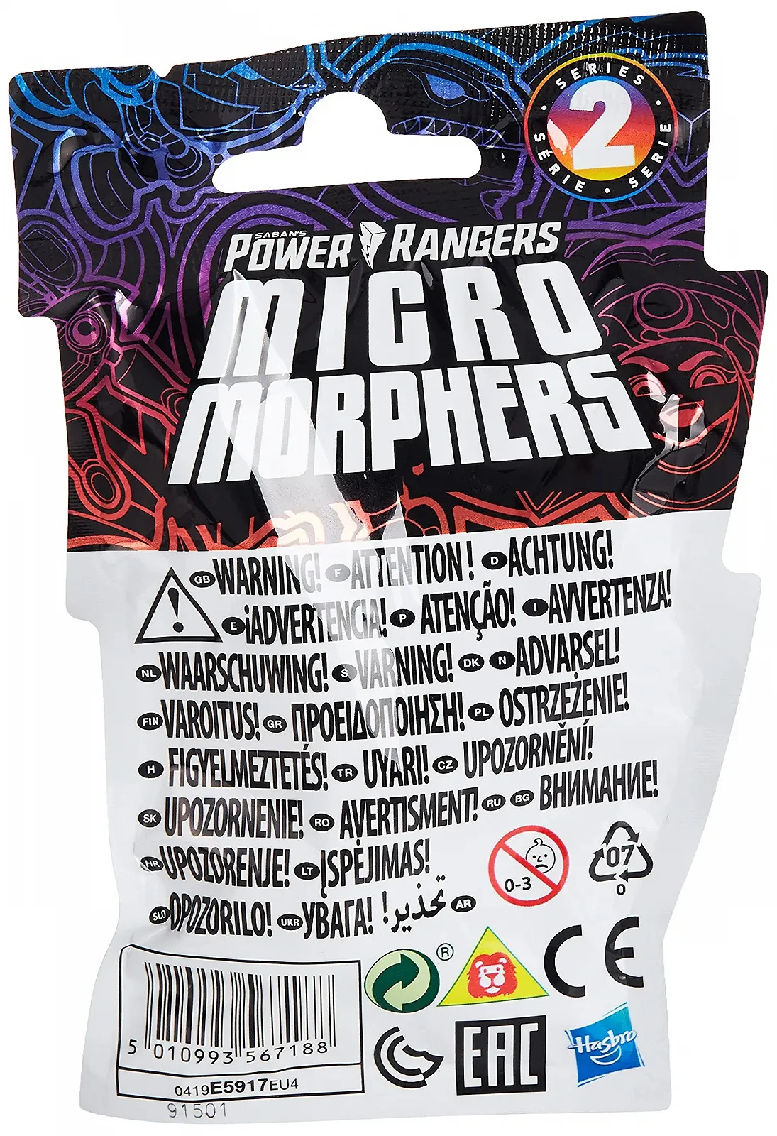 Коллекционные игрушки Power Rangers Micro Morphers Series 2 E5917EU40 2.5 см, фото №2