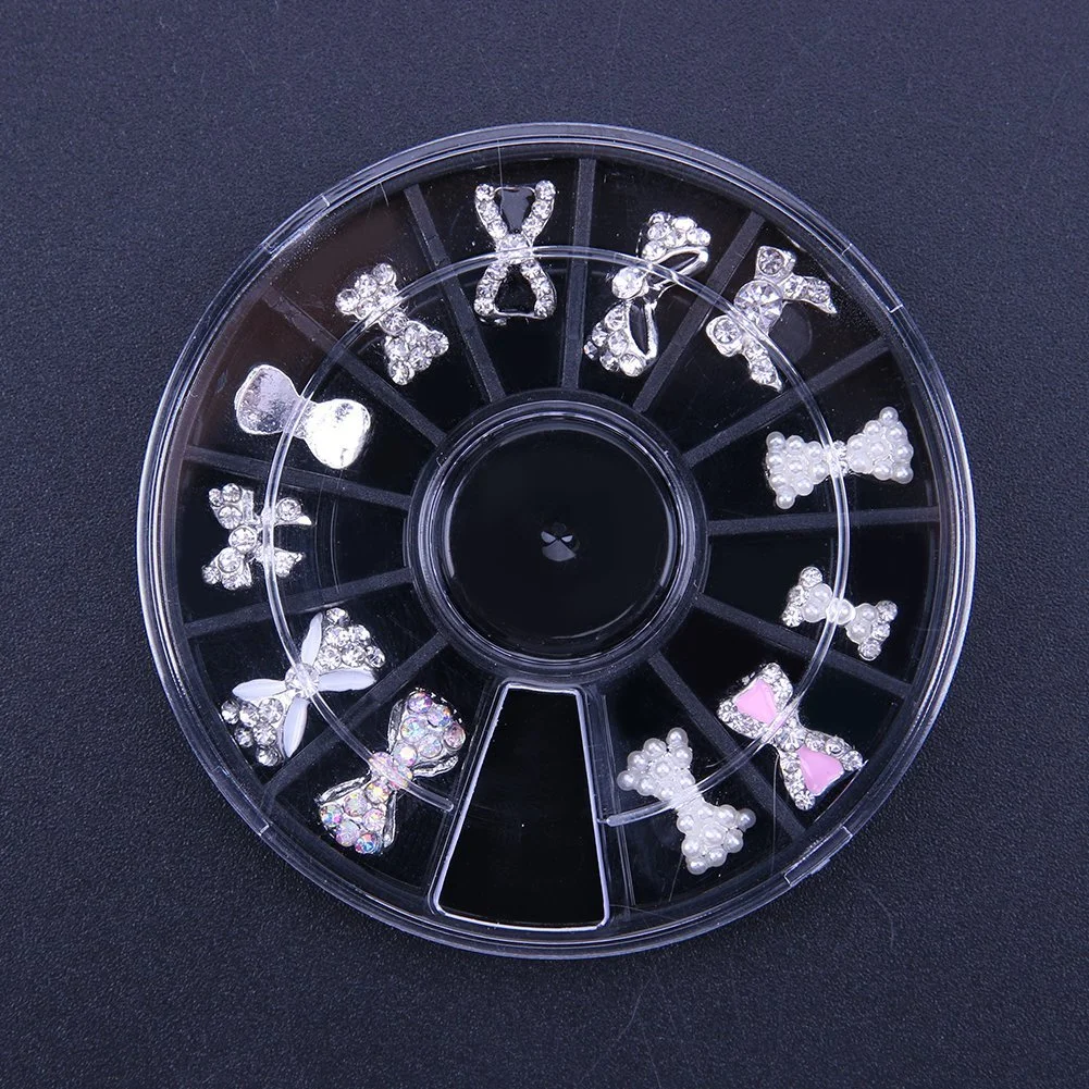 3D Стразы для ногтей Блестки Бантик Украшение Инструмент для маникюра, 12 шт, фото №3