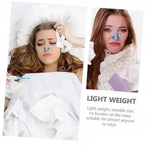 Затискачі для носа для дихальних вправ і ринопластики, портативні, гнучкі, приємні для шкіри, легкі, підходять для підтримки носових кровотеч і хропіння, 20 шт synthetic.ua - Фото 1