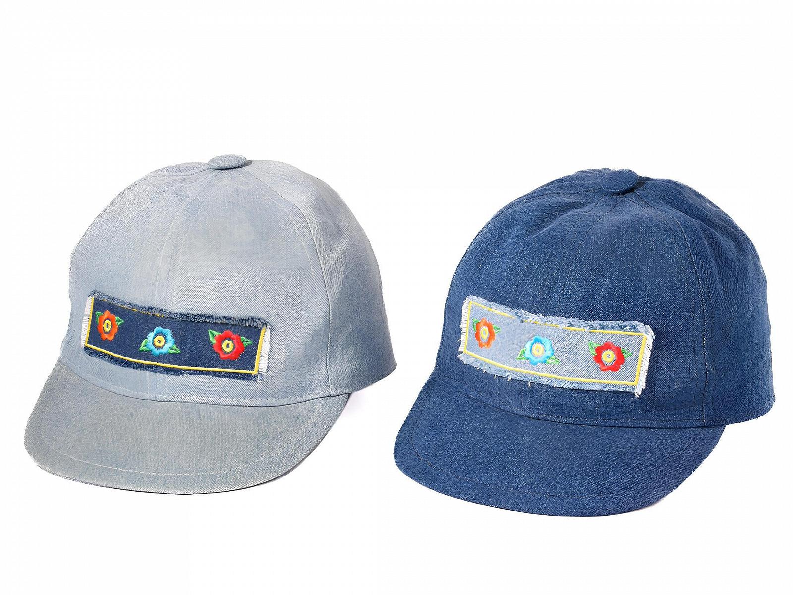 Кепка Riki Browns Girls Blue Jeans Хлопковая Vintage Visor Made in Italy, фото №6