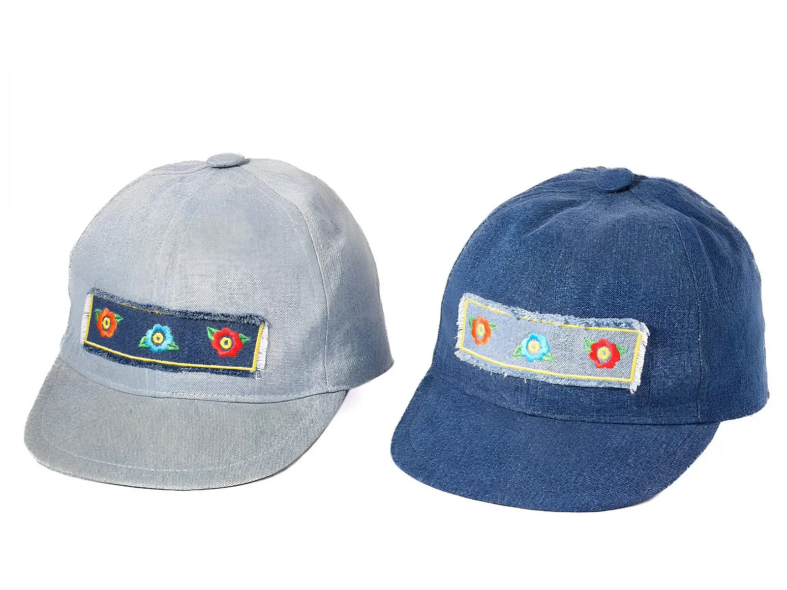 Кепка Riki Browns Girls Blue Jeans Хлопковая Vintage Visor Made in Italy, фото №6