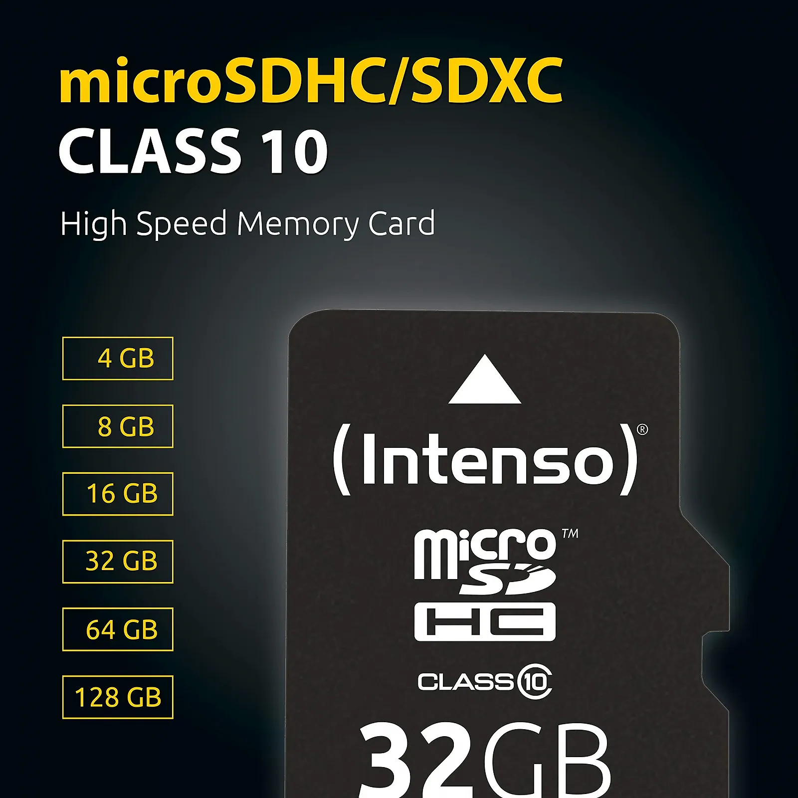 Карта пам'яті Intenso Micro SDHC 32 GB Class 10 з SD-адаптером, фото №2 Карта пам'яті Intenso Micro SDHC 32 GB Class 10 з SD-адаптером, фото №2