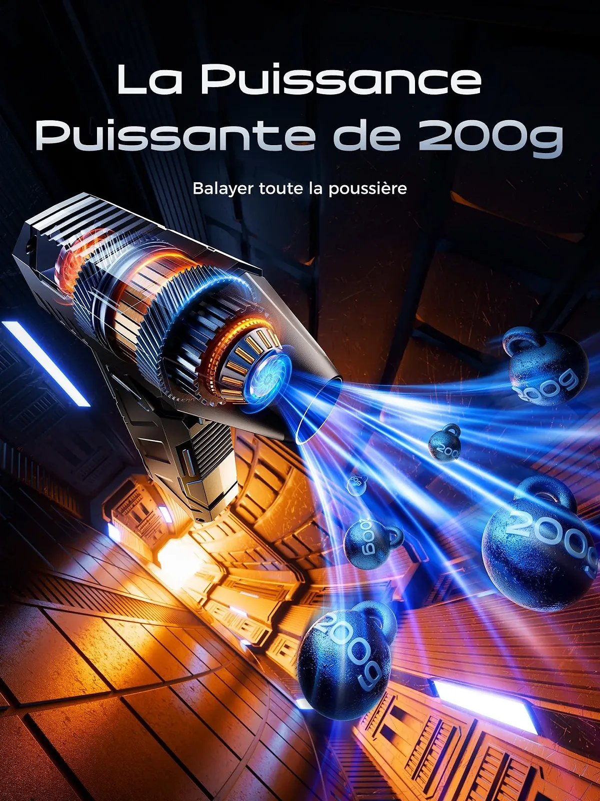 Акумуляторна повітродувка для стисненого повітря 180,000 RPM 6000mAh 3 швидкості, фото №4