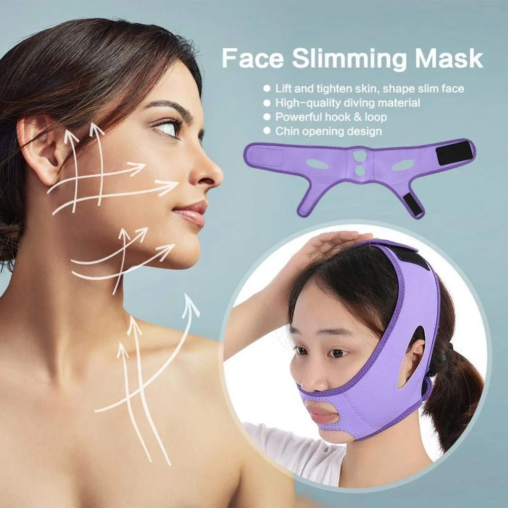 Маска для схуднення обличчя Фіолетовий, фото №8