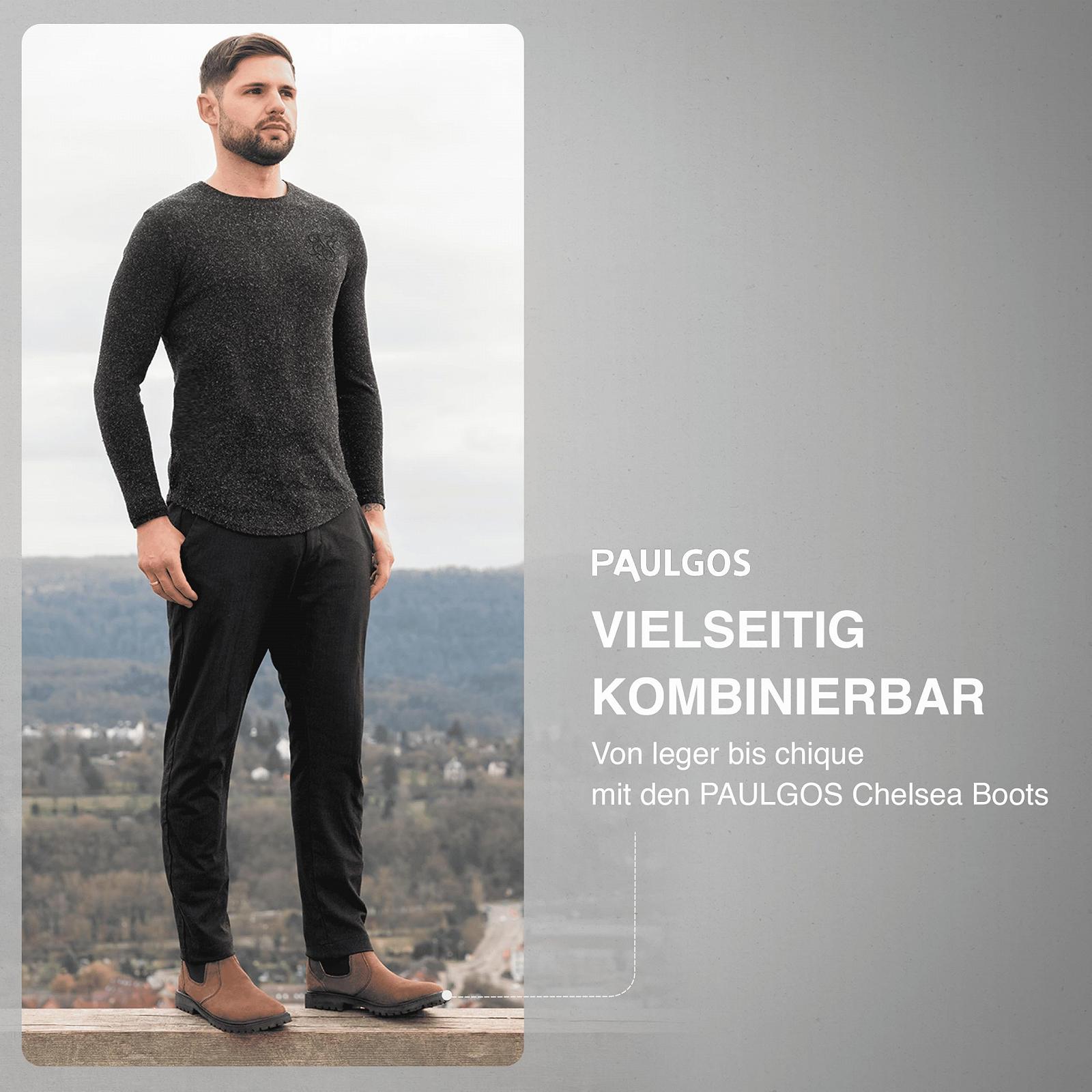 Челси PAULGOS Мужские Ботинки Размер 39-47 в 3 Цветах, фото №6