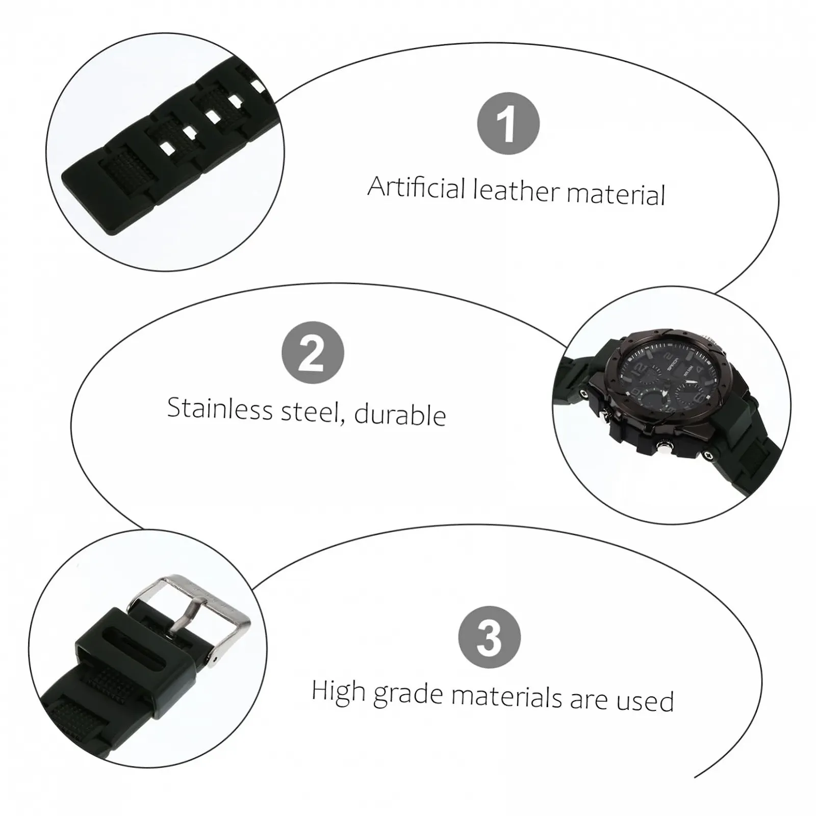 Часы LIFKOME Многофункциональные Кварцевые Водонепроницаемые С Люминесцентной Функцией, фото №8 Часы LIFKOME Многофункциональные Кварцевые Водонепроницаемые С Люминесцентной Функцией, фото №8