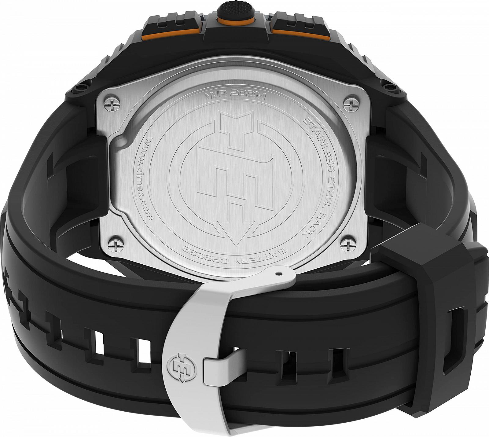 Мужские часы Timex Expedition Vibe Shock TW4B24200, 50 мм, смола, черный, Expedition Rugged Digital Vibe Shock, фото №4