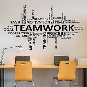 Наклейка на стіну Teamwork Quote 99 x 172 см - Фото 1