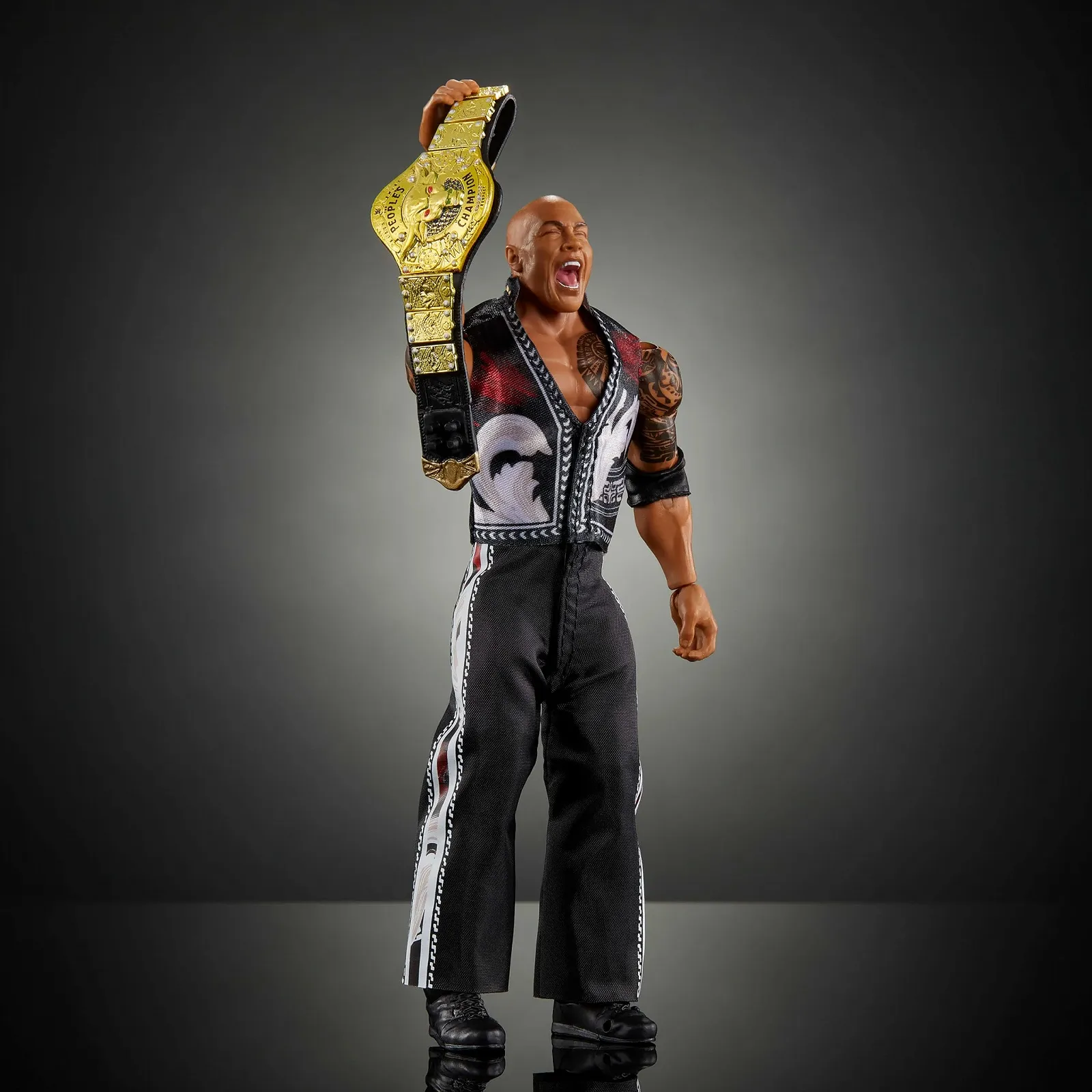 Ігрова фігурка Mattel WWE Ultimate Edition The Rock 6 дюймів зі змінними головами та руками, фото №4