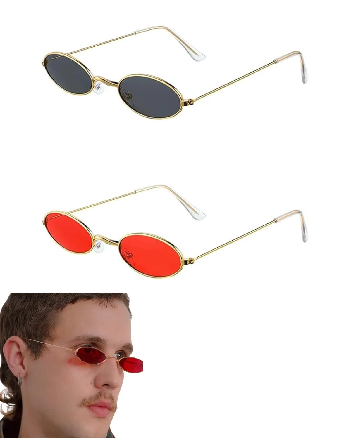 Солнцезащитные Очки Овальные KGDUYC Ретро, фото №1