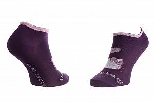 Шкарпетки HELLO KITTY   TETE DE HK + COEUR + HK Фіолетовий 35 - 41 - Фото 1