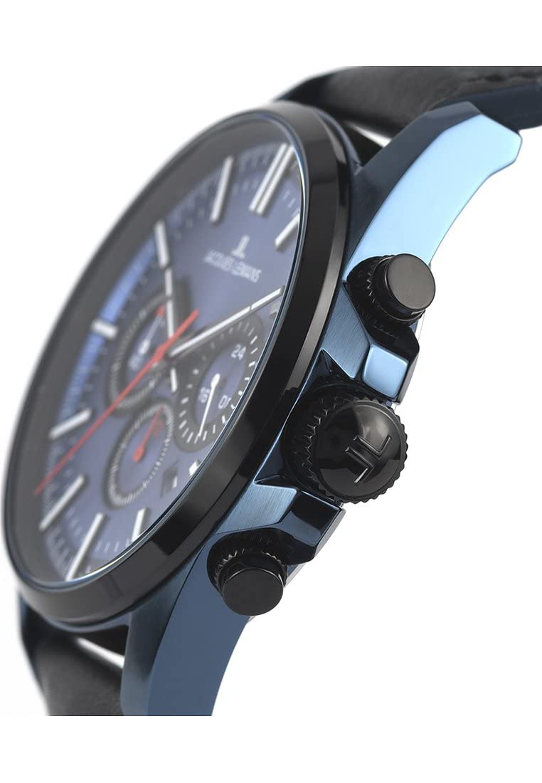 Часы JACQUES LEMANS Аналоговые MID-31299 Черный Ремешок, фото №4