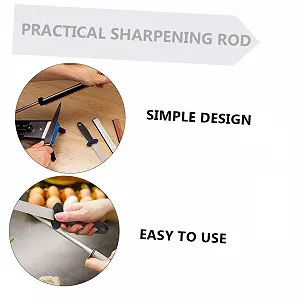 Мусат для заточування кухонних ножів професійний двосторонній, з кільцем для підвішування synthetic.ua - Фото 1