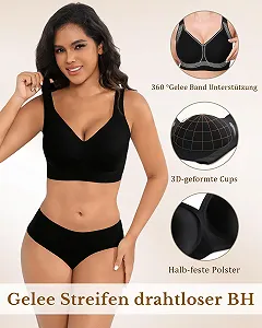 Бюстгальтер sharllen бесшовный бескосточковый минимайзер Push Up synthetic.ua - Фото 1
