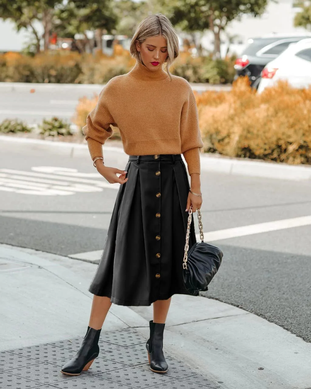 Спідниця JayscreateEU Міді Плісирована, фото №4