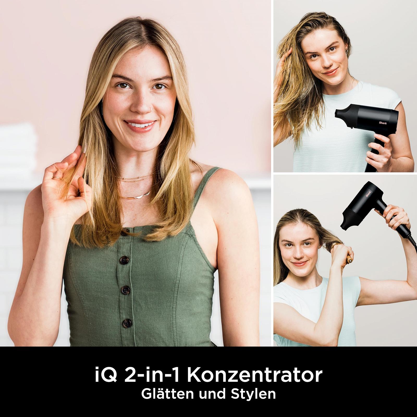 Фен-стайлер ионный Shark STYLE iQ, 1600 Вт, черный HD102EU, фото №3