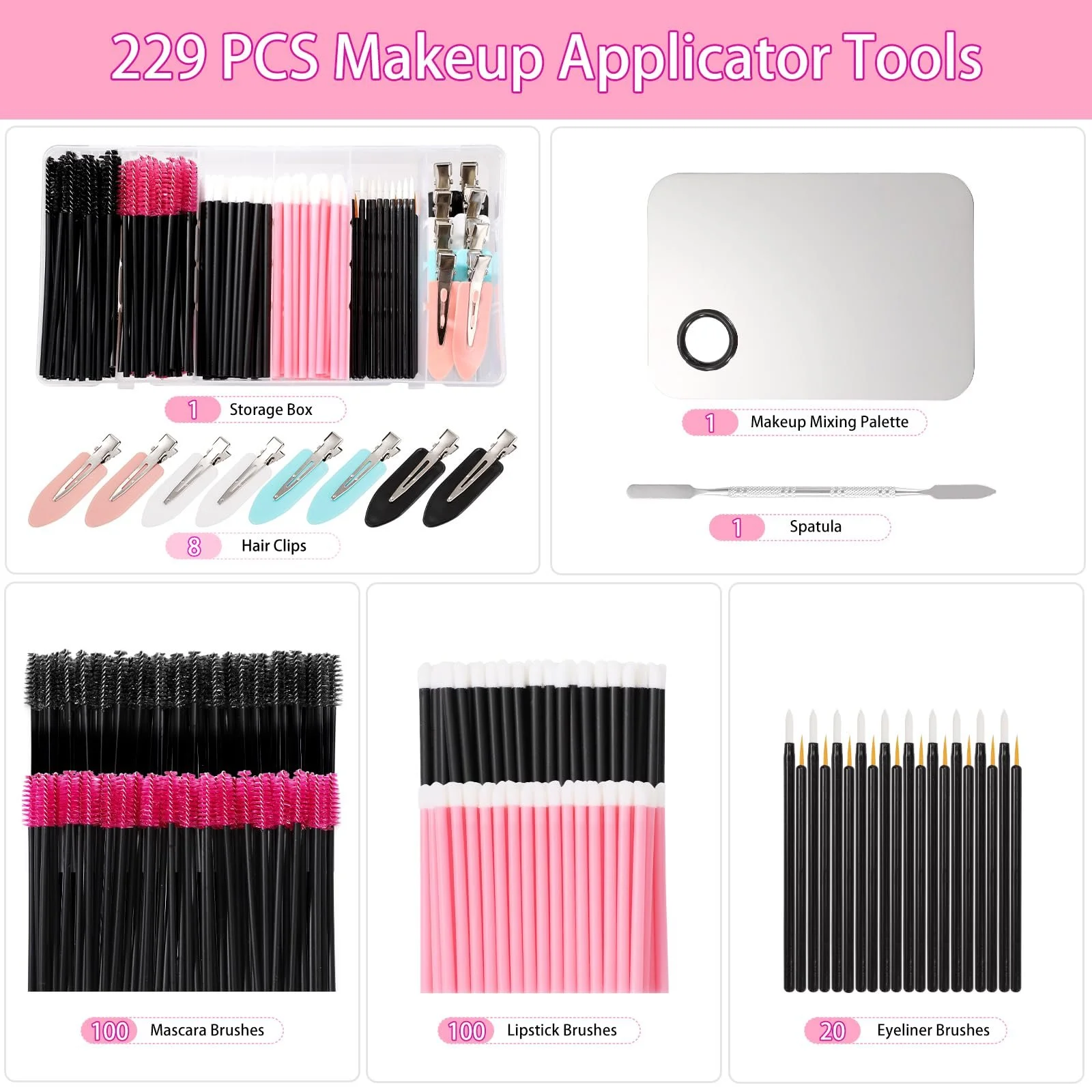 Набір аплікаторів Makeup Magic Wands пензлі, фото №2