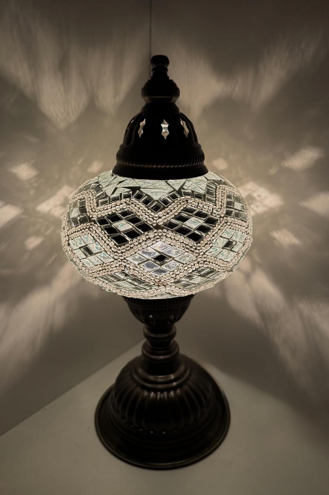 Настільна лампа Samarkand Lights Mosaic Oriental Silver, фото №1