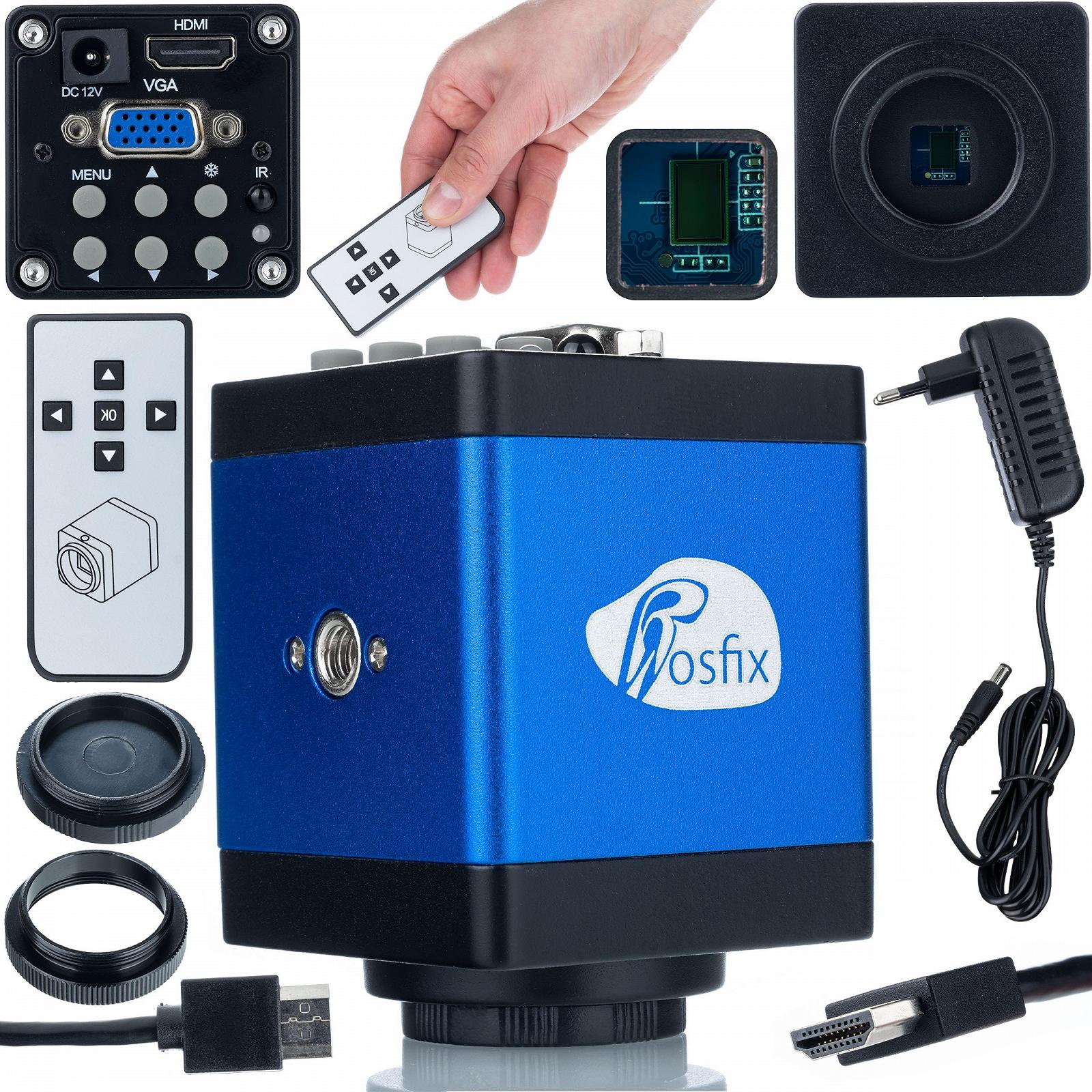 Камера для микроскопа Rosfix Draco Blue PRO KMDBP-HDMI-VGA 2MP FullHD HDMI & VGA, фото №1