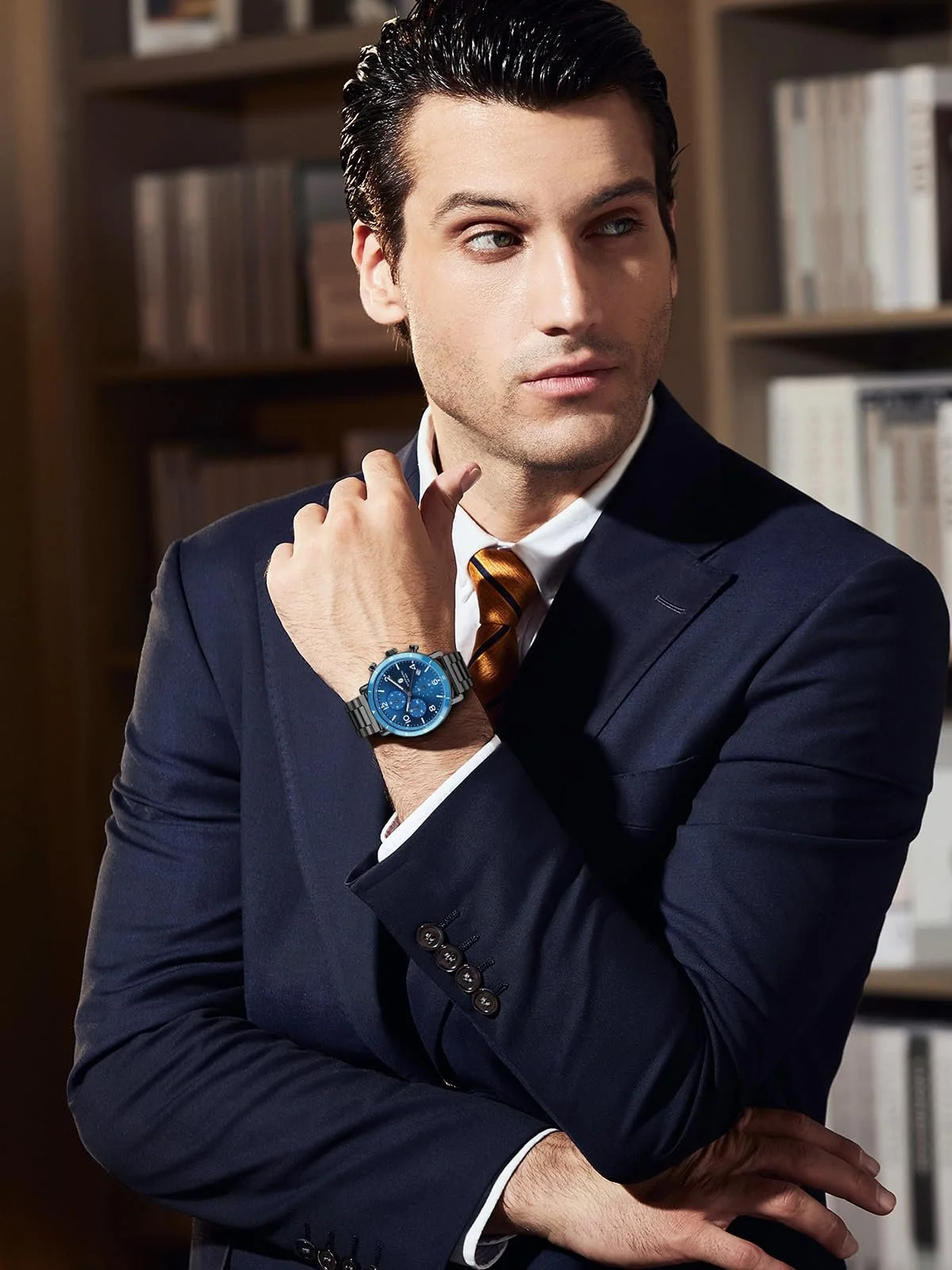 Часы SAPPHERO Мужской Хронограф Аналоговые Часы Кварцевые Дата Нержавеющая Сталь, фото №6 Часы SAPPHERO Мужской Хронограф Аналоговые Часы Кварцевые Дата Нержавеющая Сталь, фото №6