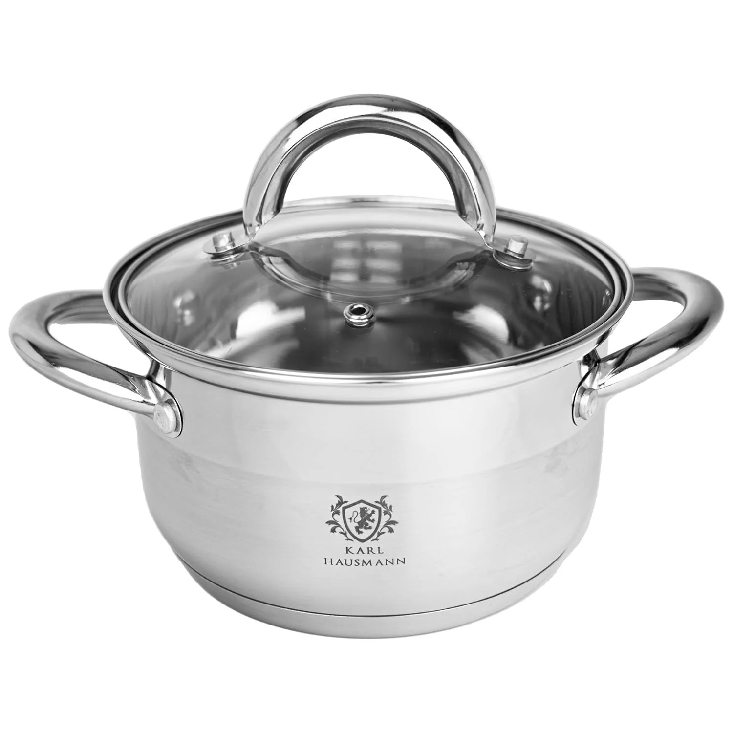 Каструля KARL HAUSMANN Нержавіюча сталь 1,6 л, Діаметр 16 см, Сріблястий, фото №9 Каструля KARL HAUSMANN Нержавіюча сталь 1,6 л, Діаметр 16 см, Сріблястий, фото №9