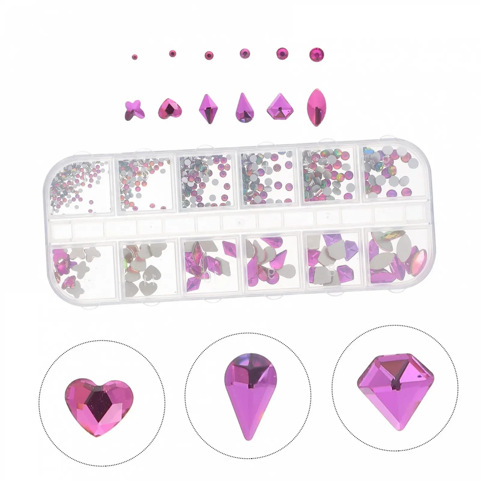 Діаманти для нігтів Healeved Смола, фото №9