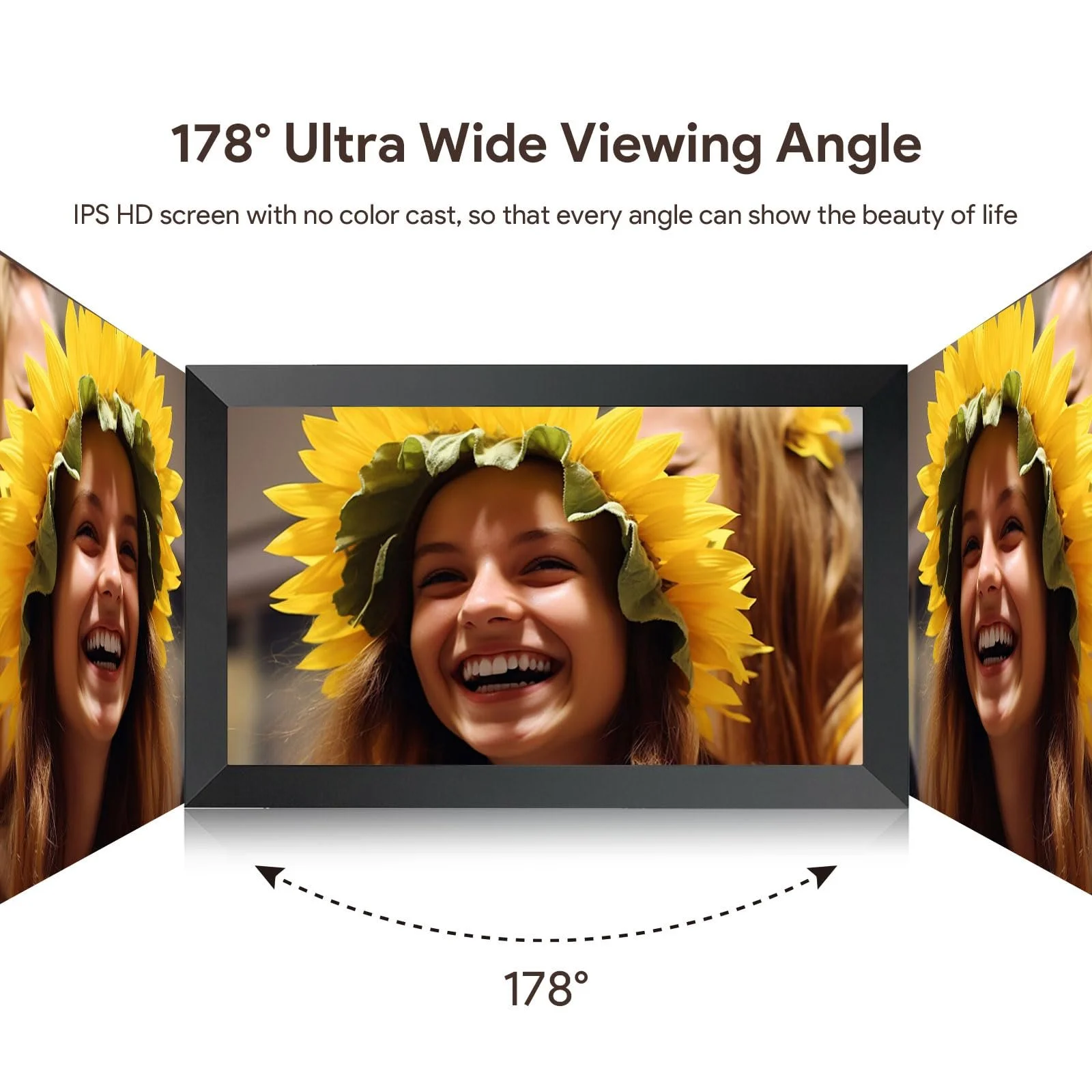 Цифровая фоторамка Frameo WLAN 15.6 дюймов 1920 x 1080 FHD IPS Touchscreen 32 ГБ Автоповорот, фото №3 Цифровая фоторамка Frameo WLAN 15.6 дюймов 1920 x 1080 FHD IPS Touchscreen 32 ГБ Автоповорот, фото №3