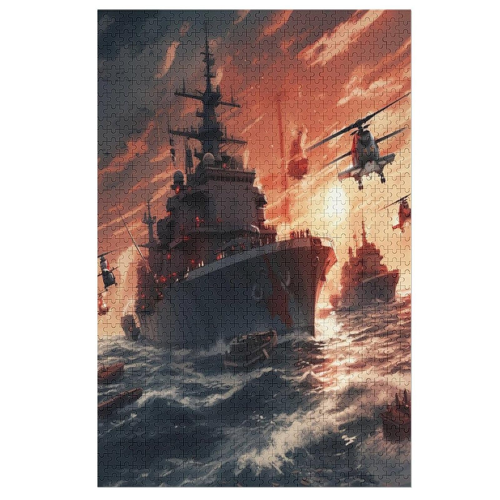 Пазл Warship 1000 деталей Деревянный 78 x 53 см, фото №1