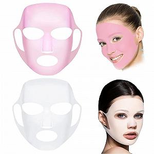 Маска для лица SexxLady 2 шт., многоразовая силиконовая маска, паровая маска для лица, водонепроницаемая маска для увлажнения лица - Фото 1