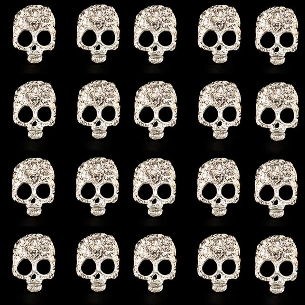 Украшения для ногтей Череп LALAFINA, 20 шт, фото №2