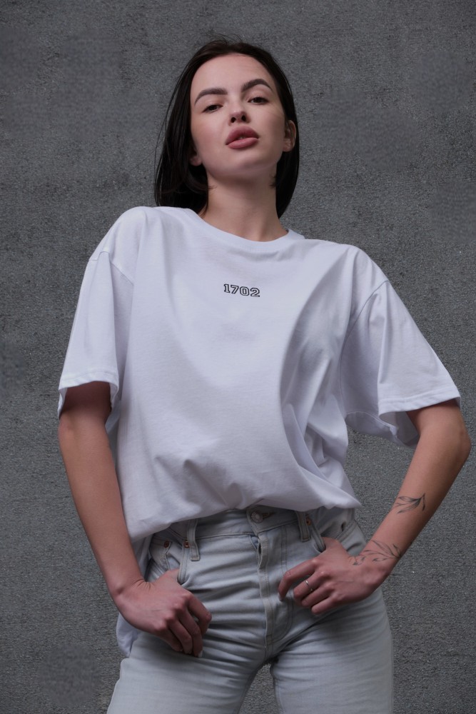 Оверсайз футболка з принтом Without streetwear white, фото №6