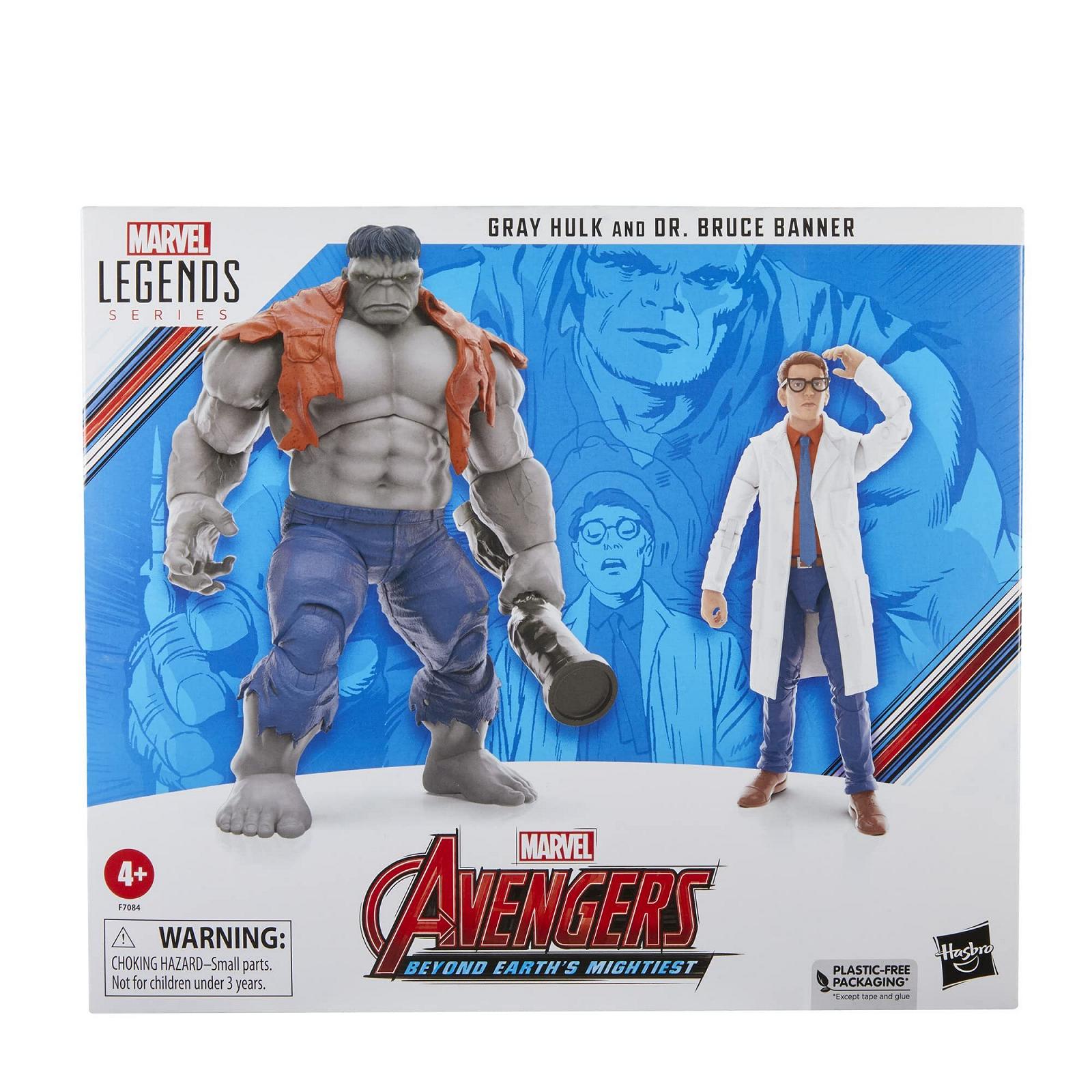 Фігурки Marvel Hasbro Legends Series Сірий Халк і Доктор Брюс Беннер Avengers 60th Anniversary, 15 см, фото №2