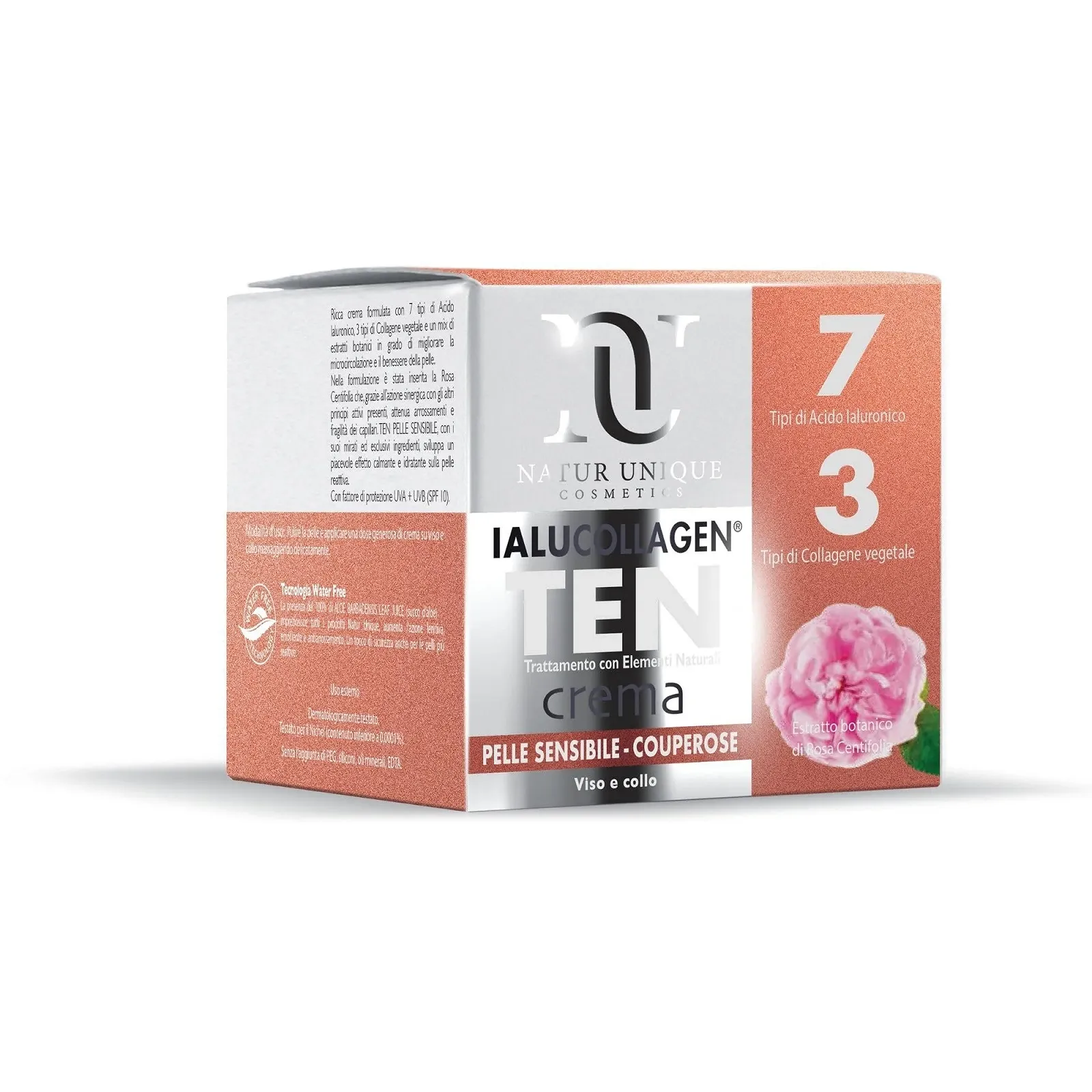 Крем Natur Unique Ialucollagen TEN для чутливої шкіри та при куперозі, фото №1 Крем Natur Unique Ialucollagen TEN для чутливої шкіри та при куперозі, фото №1