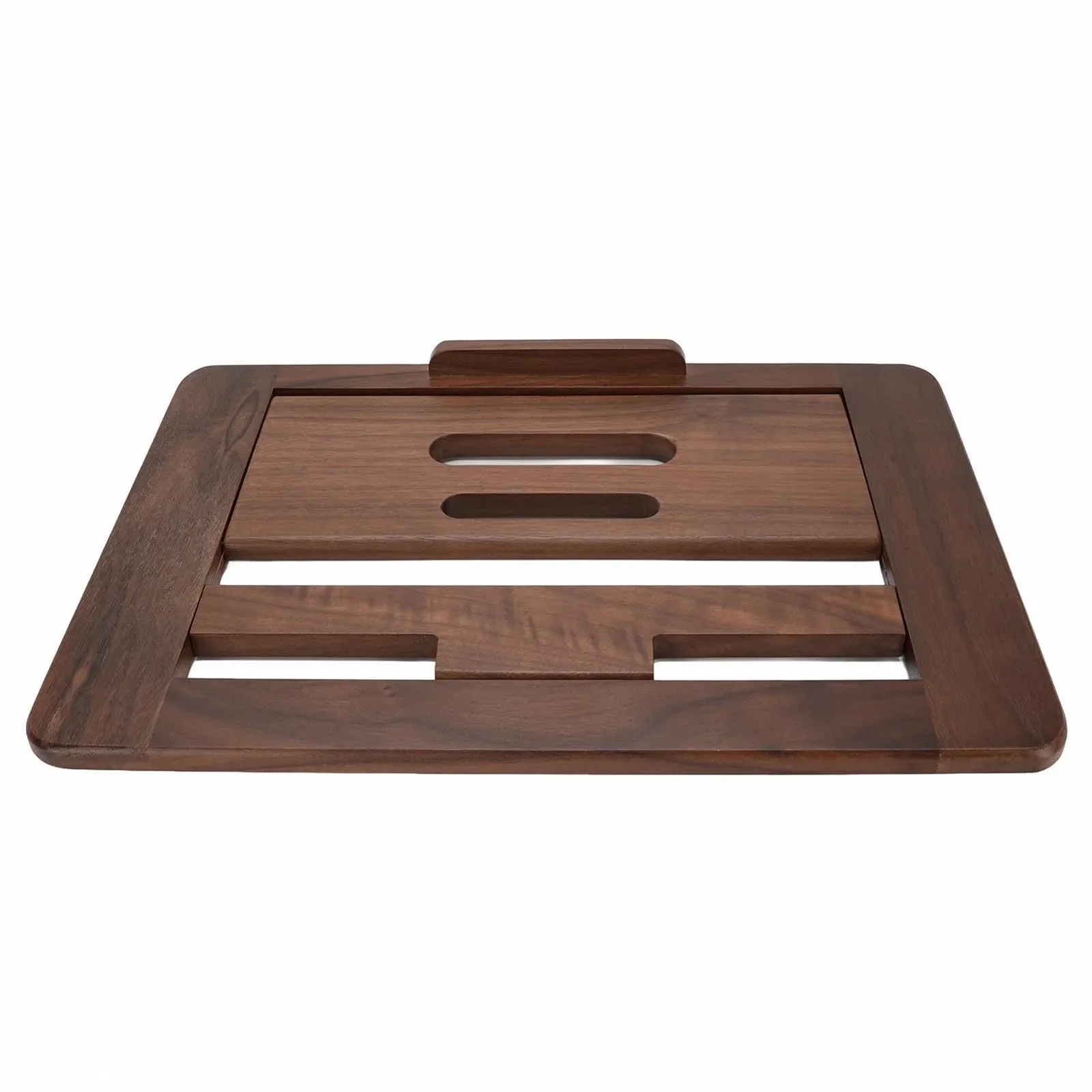 Подставка для планшета Регулируемая складная деревянная подставка Идеально подходит для чтения и работы Универсальная совместимость для домашнего офиса Отделка ореховым лаком, фото №1