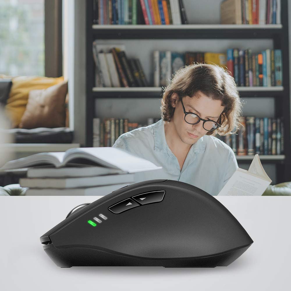 Мышь Rapoo MT550 Беспроводная Оптическая Мультирежимная Черная, фото №7