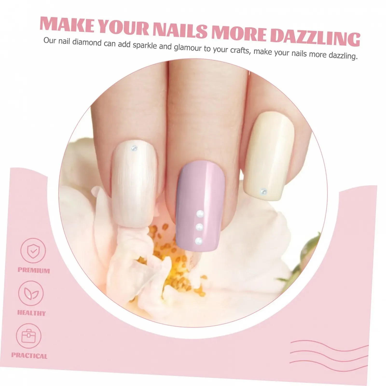 Перлини Дизайн Балетні Туфлі Для декорування нігтів, фото №4