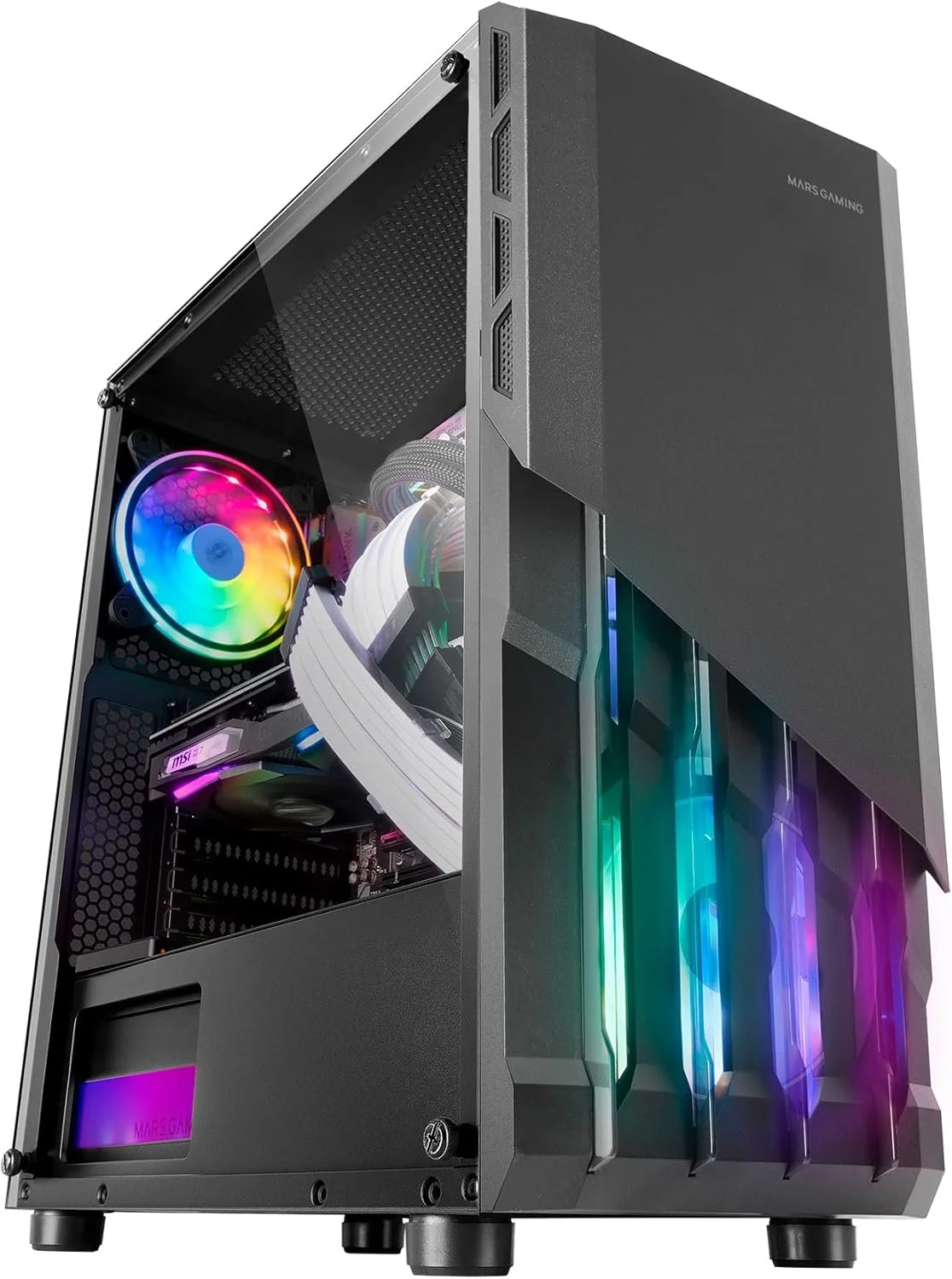 Корпус для ПК Mars Gaming MC-X2 FRGB Чорний, фото №1 Корпус для ПК Mars Gaming MC-X2 FRGB Чорний, фото №1