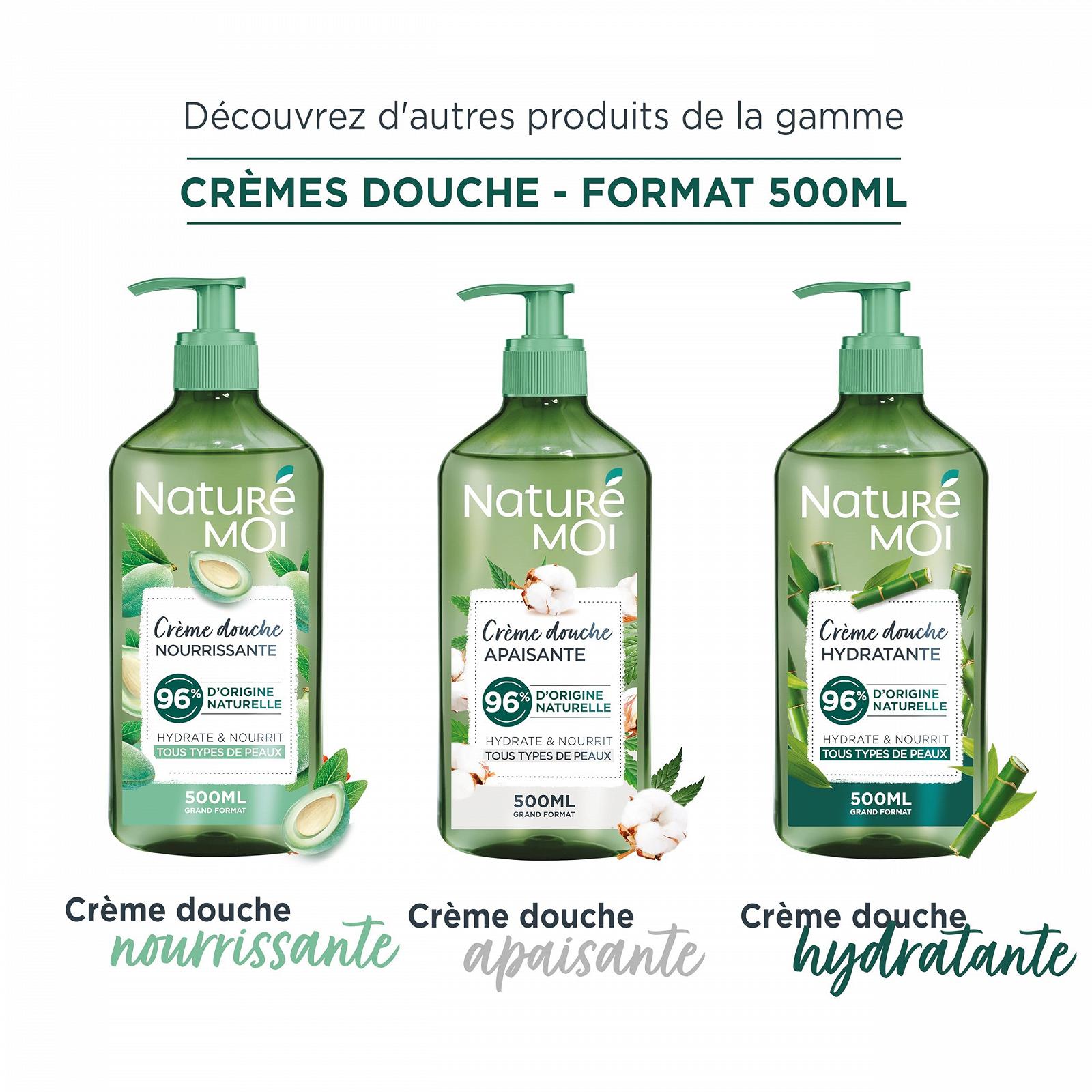 Крем-гель для душа Naturé Moi Soothing Organic Cotton Blossom and Hemp 500 мл, фото №6