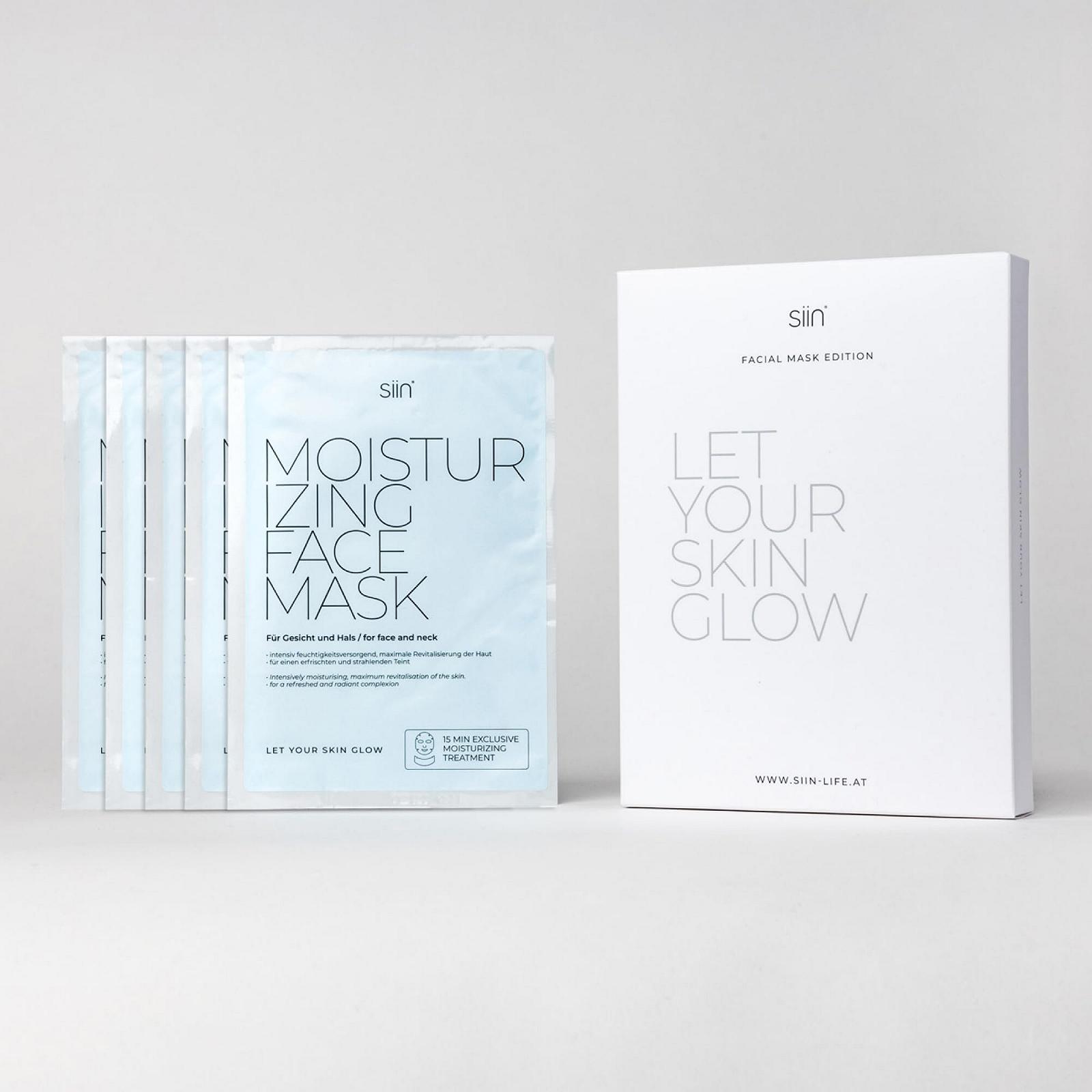Маска для обличчя Зволожуюча siin - Упаковка з 5 штук, фото №2
