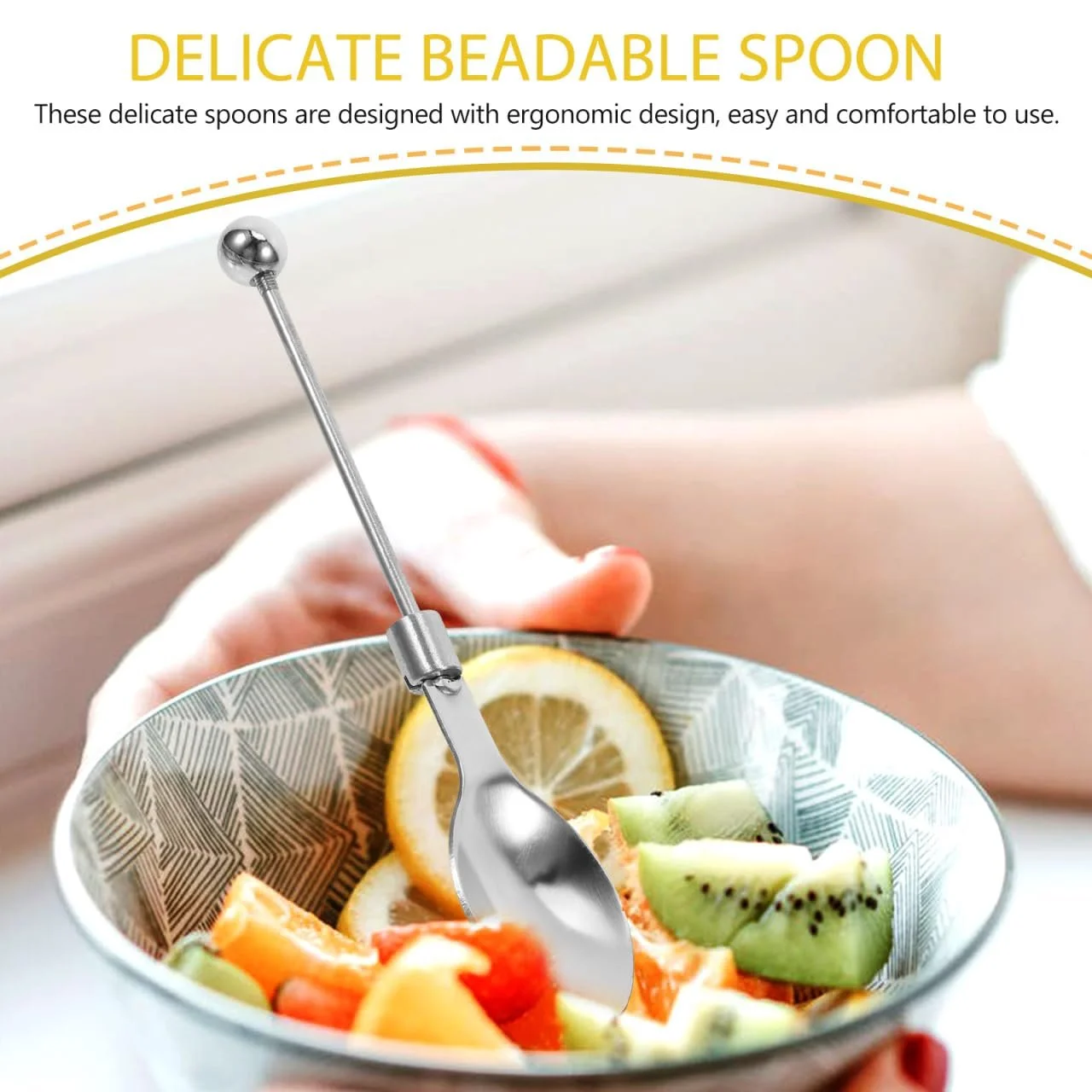 Ложка для розмішування VICASKY, набір з 5 штук, фото №2