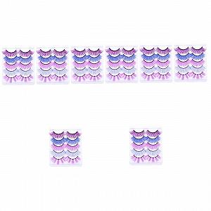 Набір Аксесуарів Кольорові Фарбовані Накладні Вії 40 шт. - Фото 1