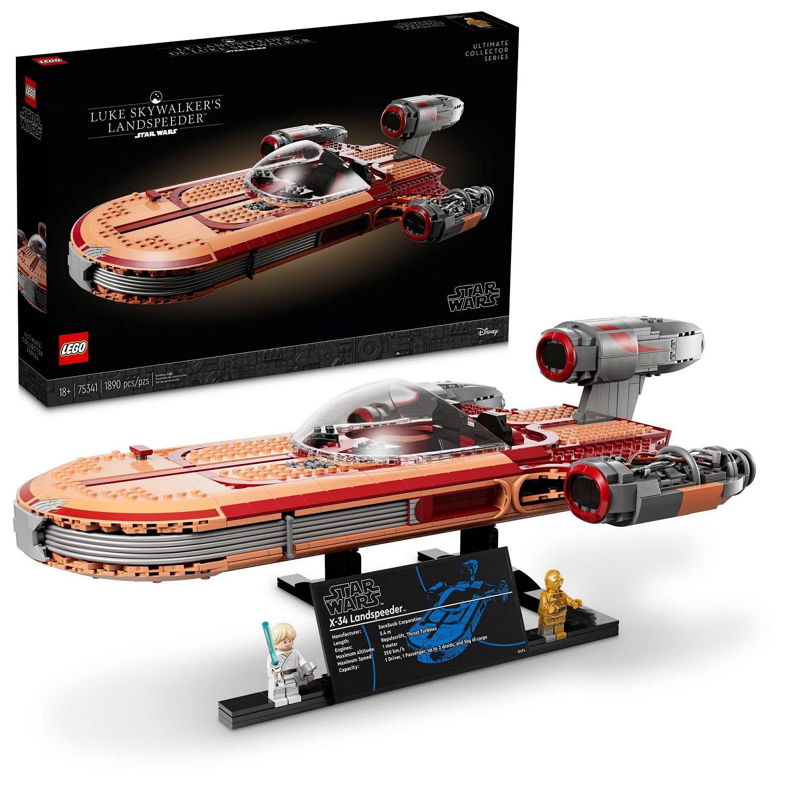 Набор LEGO Star Wars Luke Skywalker's Landspeeder 75341 Коллекция для взрослых фанатов Star Wars (1 890 шт.), фото №1