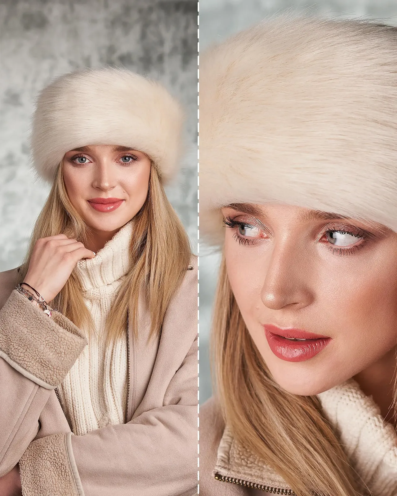 Пов'язка на голову Класична Futrzane, Хутряна, жіноча, зимова, фото №3