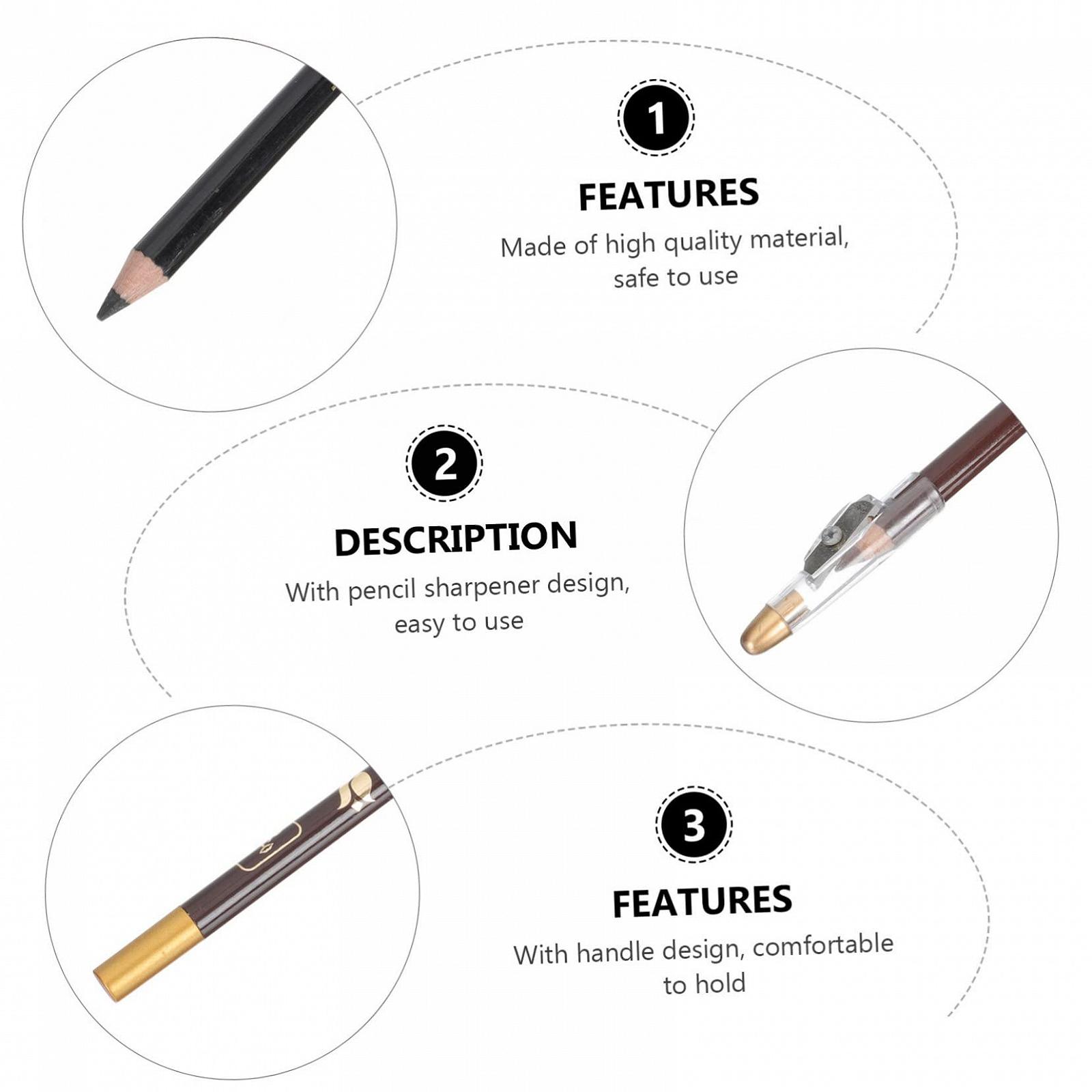 Карандаш для бровей POPETPOP Pack of 5 с точилкой, фото №7