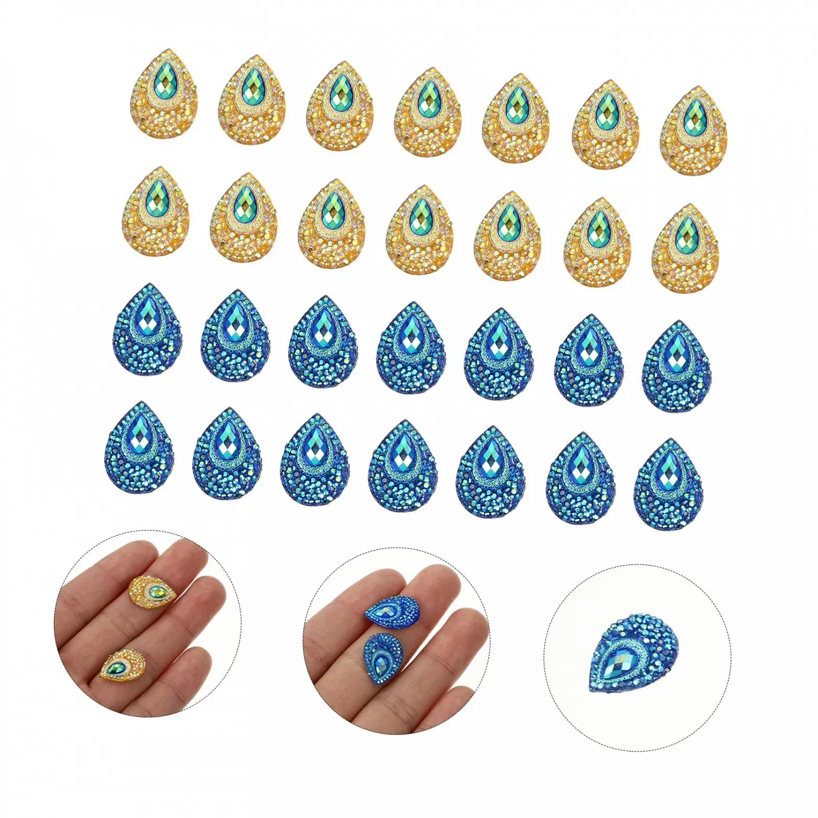 Стрази Краплеподібні 100 шт., фото №6