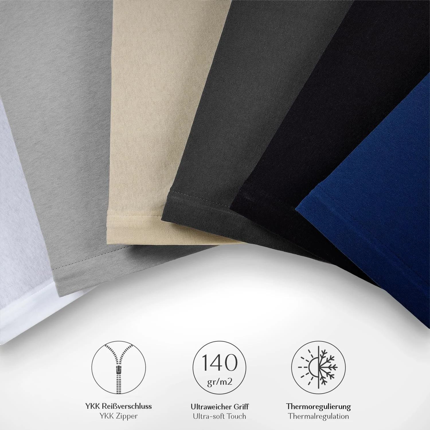 Наволочка Alreya 50 x 70 см (Набір з 2) – Антрацит – 100% бавовна джерсі, фото №6 Наволочка Alreya 50 x 70 см (Набір з 2) – Антрацит – 100% бавовна джерсі, фото №6