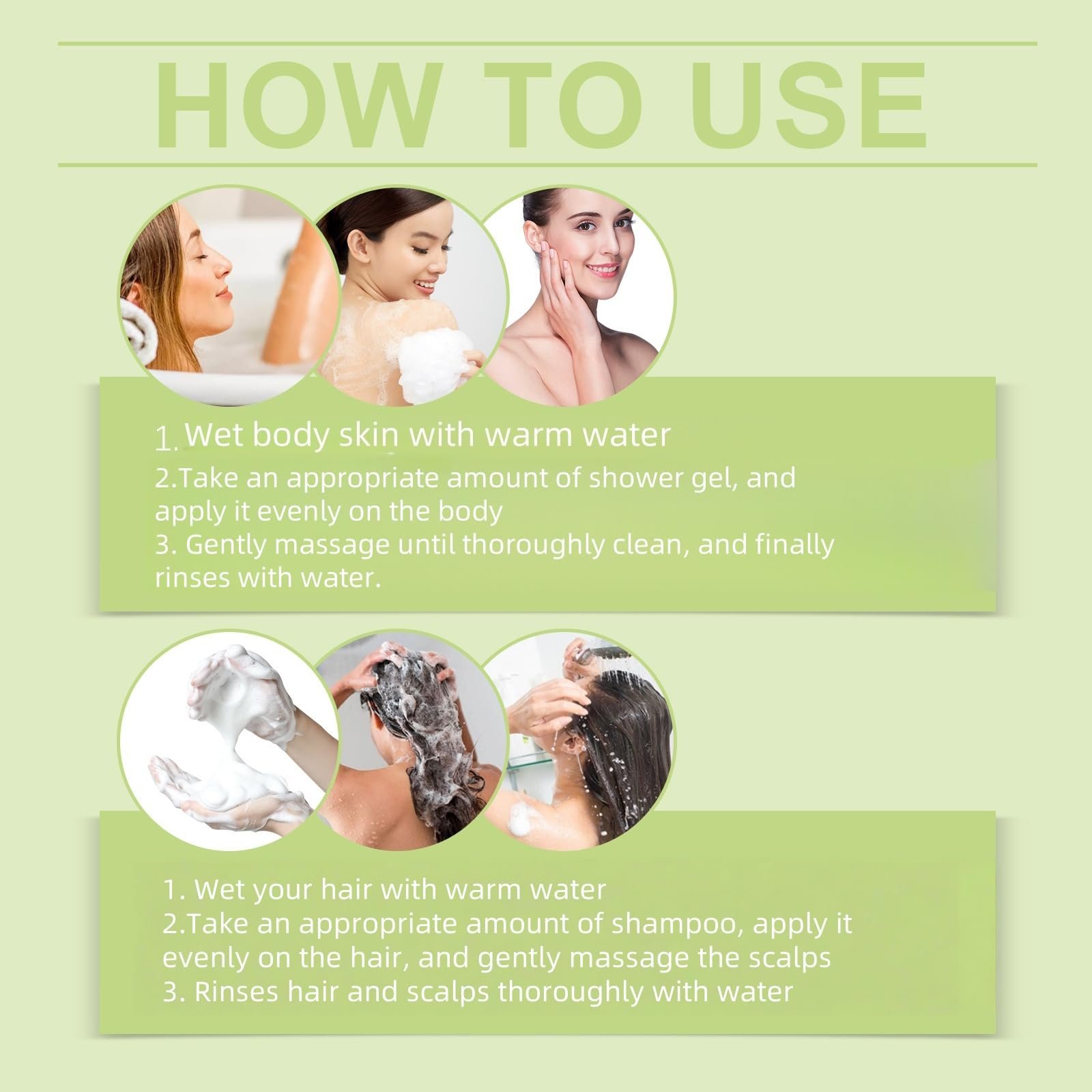 Гель для душу та шампунь Jasmine з поживною сироваткою зволожуючий 1 шт, фото №9